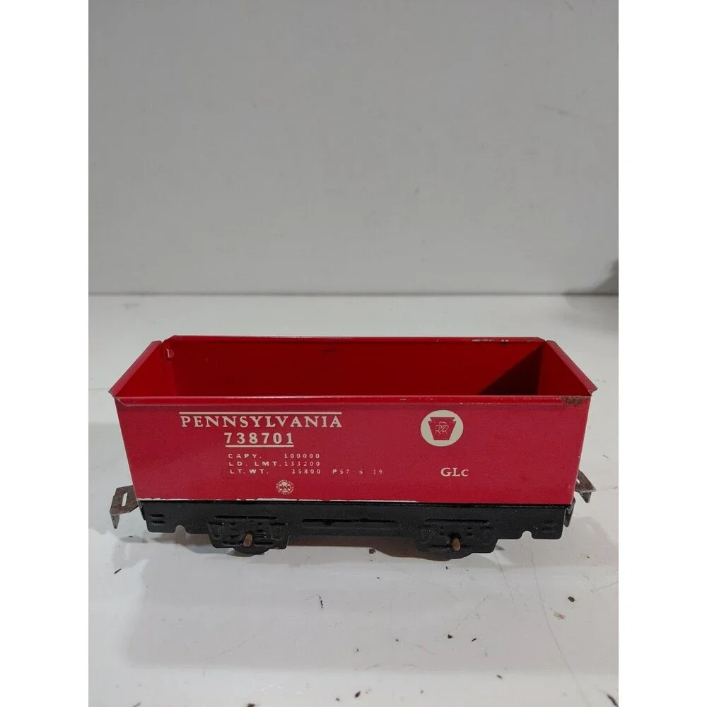 Marx Electric Train 738701 O Gauge Model Railroad Tin Plate Pennsylvania Hopper